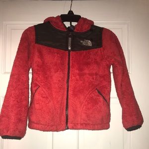 Girls North Face Red And Black Jacket Size 6 / XS
